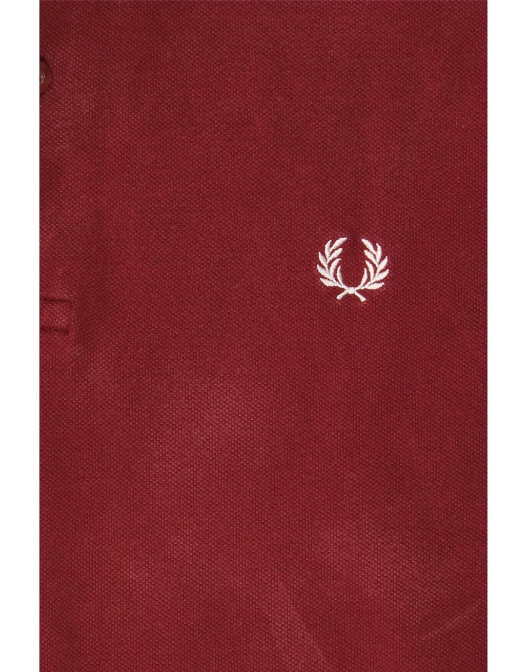 Cămașă polo Fred Perry pentru bărbați, bumbac cu dungi burgundy
