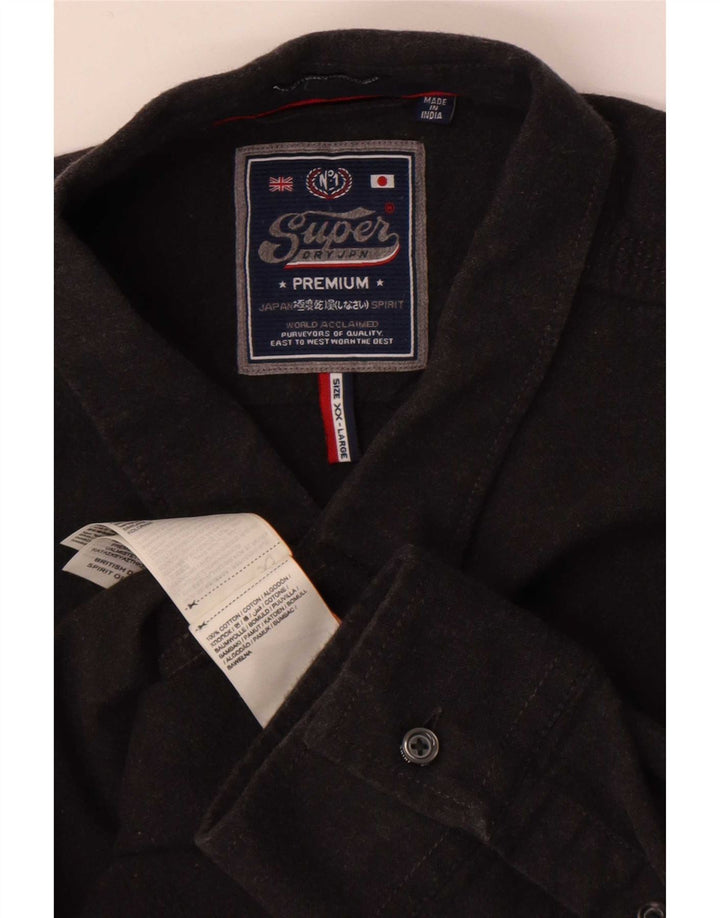 Cămașă pentru bărbați Superdry 2XL bumbac gri