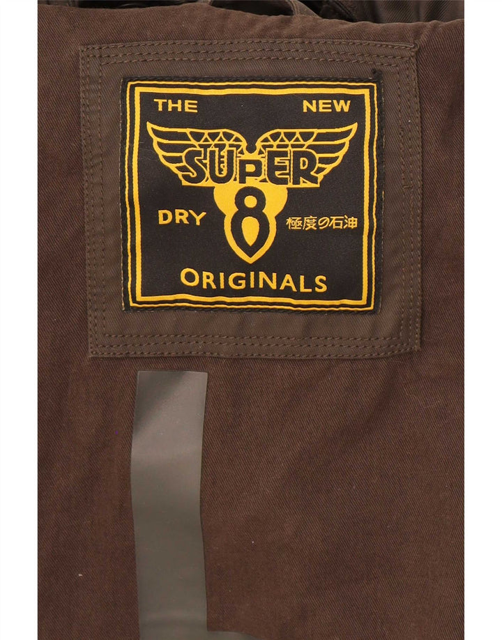 Jachetă Bomber pentru bărbați Superdry din bumbac cerat UK 40, mare, kaki