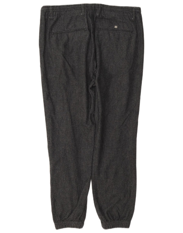 Massimo Dutti Pantaloni chino pentru bărbați EU 42 Large W32 L28 Gri Herringbone