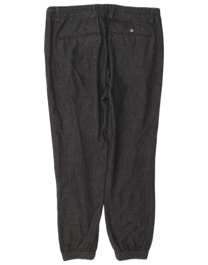 Massimo Dutti Pantaloni chino pentru bărbați EU 42 Large W32 L28 Gri Herringbone