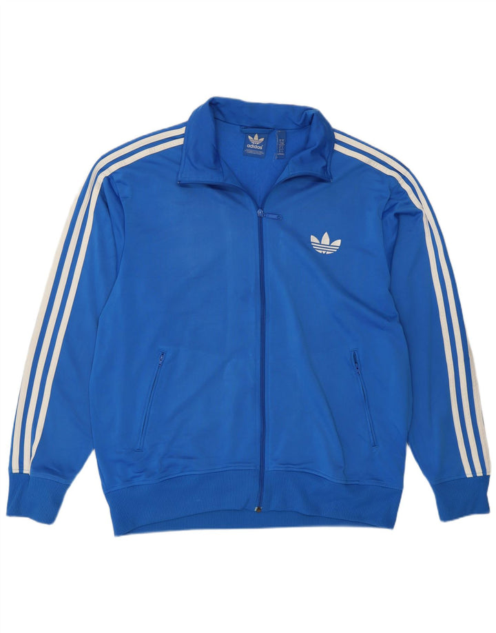 Jachetă de trening pentru bărbați Adidas XL, poliester albastru
