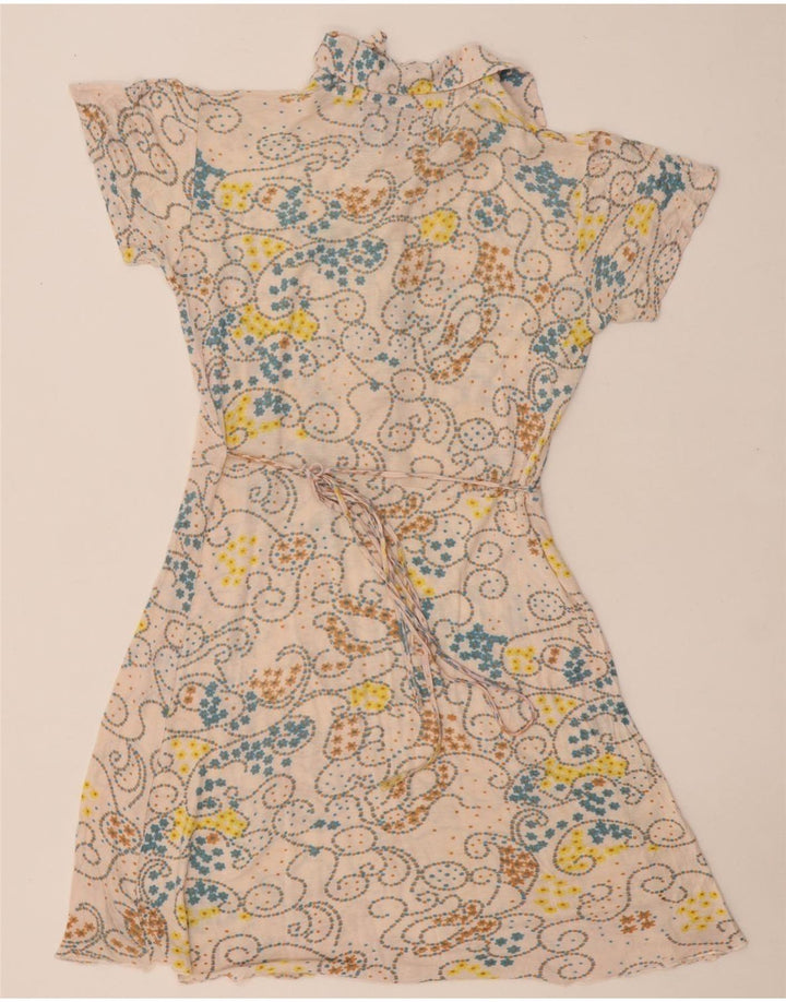 SUPERDRY Rochie A-Line pentru femei UK 14 Medium Bej Floral