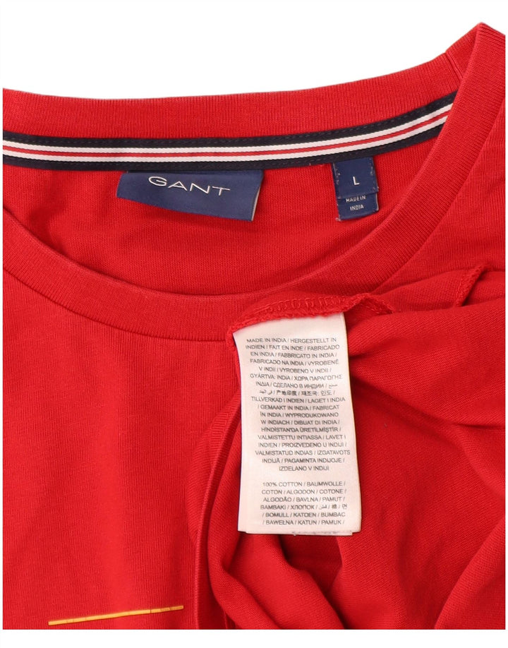 Tricou grafic Gant pentru bărbați Top mare bumbac roșu