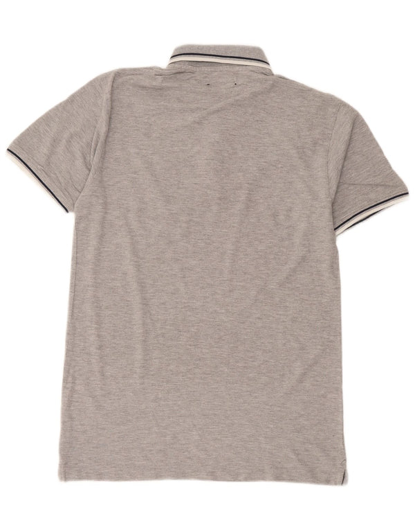 Tricou polo pentru bărbați Coveri, mare, gri, bumbac
