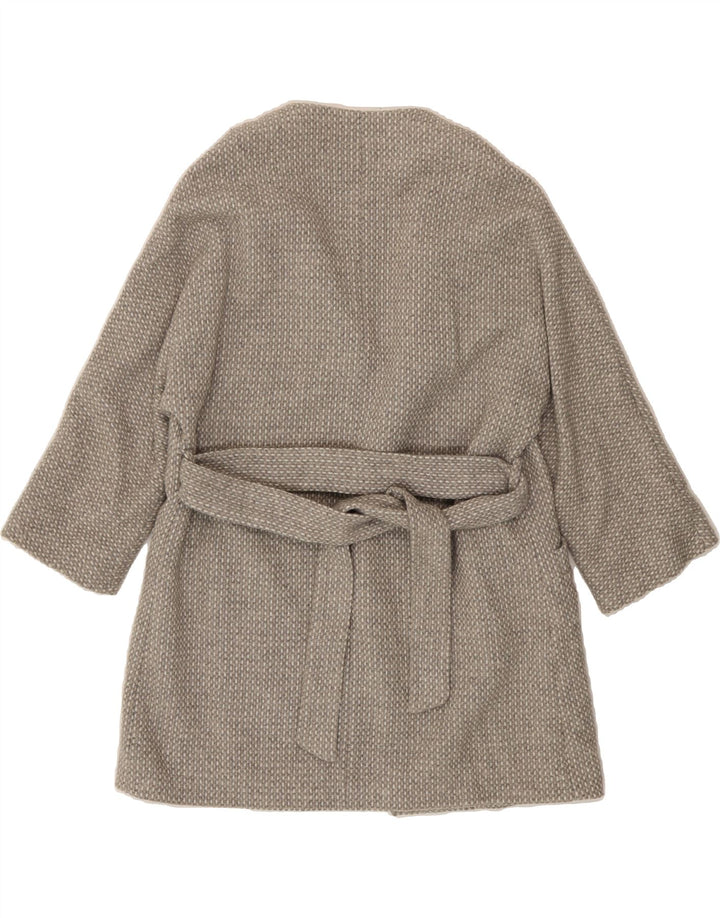 MASSIMO DUTTI Womens Overcoat UK 10 Small Grey Spotted Wool Vintage Massimo Dutti and Second-Hand Massimo Dutti from Messina Hembry 