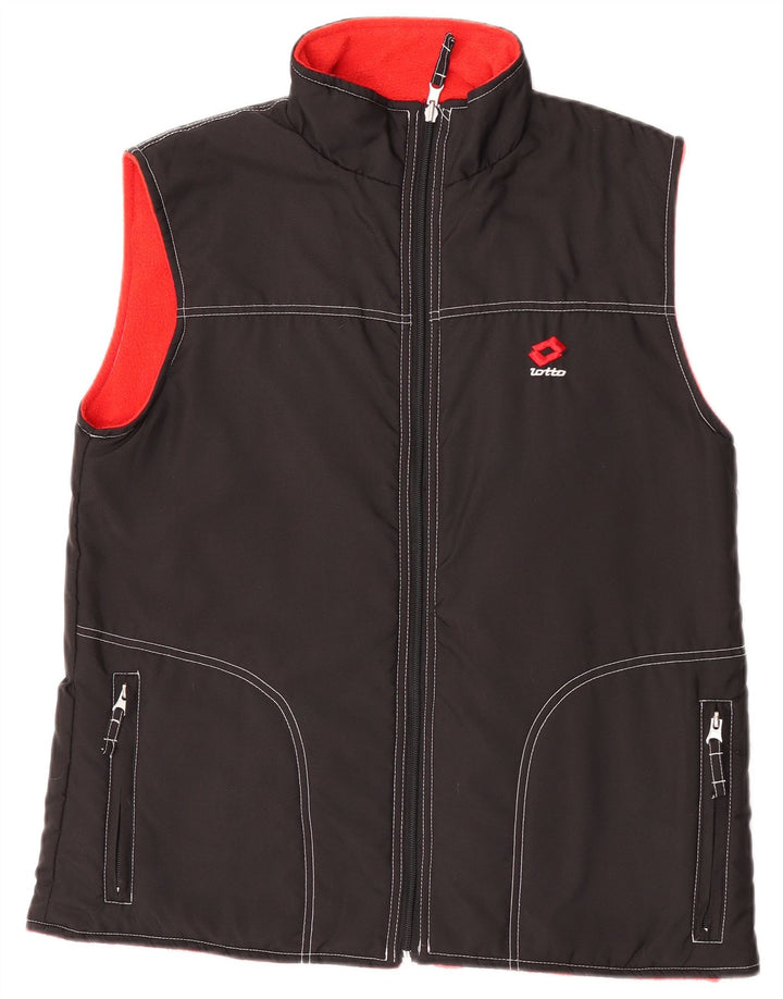 Gilet reversibil pentru bărbați Lotto UK 36 Poliester negru mic