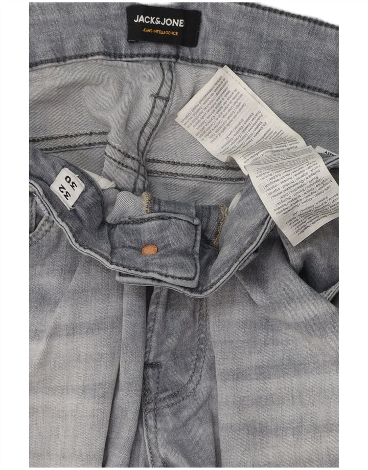 Blugi slim pentru bărbați Jack & Jones W32 L30 bumbac gri