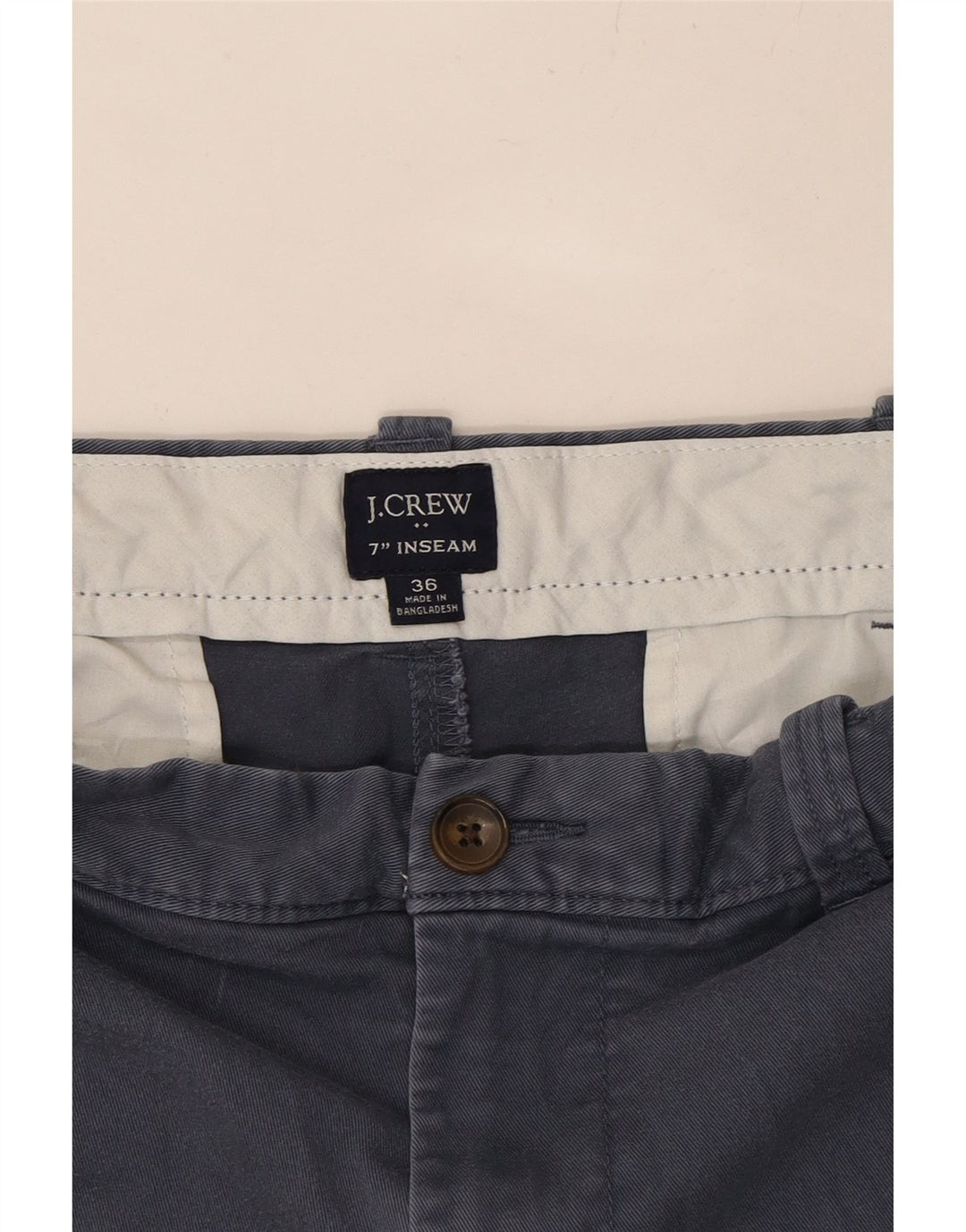 J. CREW Mens Chino Shorts W36 Large Navy Blue Vintage J. Crew and Second-Hand J. Crew from Messina Hembry 
