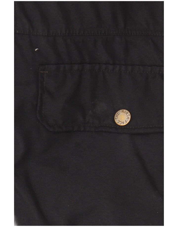 The North Face Mens Hooded Windbreaker Jacket UK 40 Large Black Winter