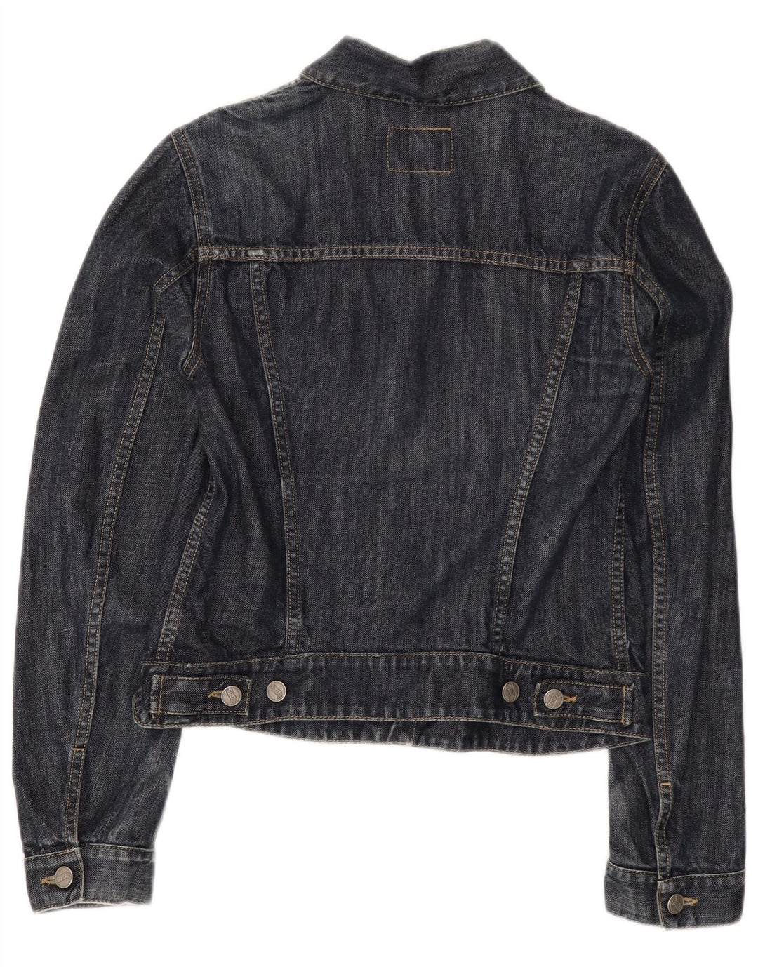 Jachetă de denim crop pentru femei Gas UK 12, bumbac mediu albastru bleumarin