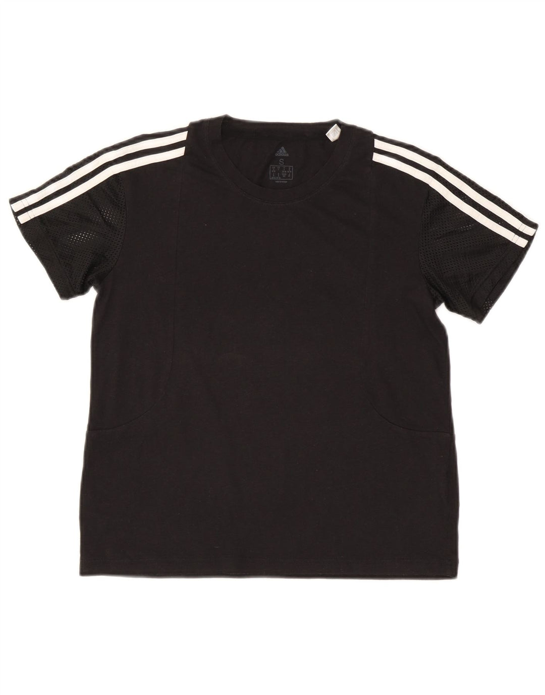 Tricou Adidas pentru femei Top UK 8/10 Small Negru Poliester