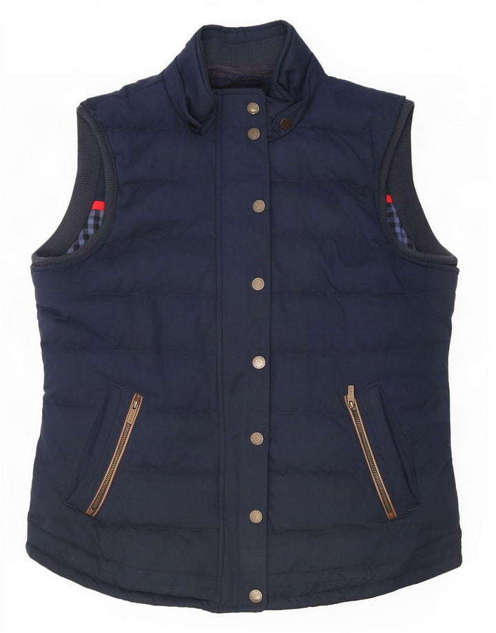 Gilet căptușit pentru femei Fat Face UK 14 mare poliester bleumarin