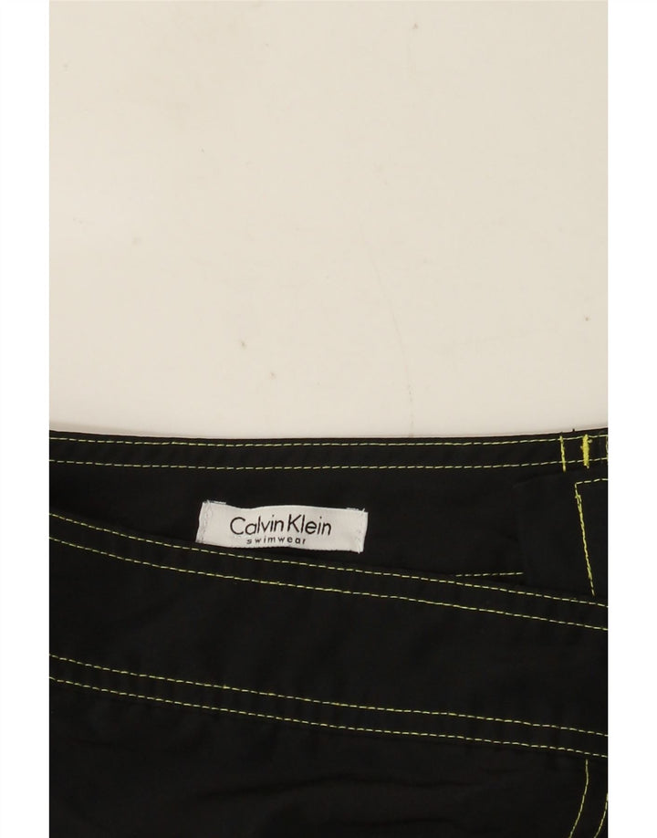 Pantaloni scurți de înot grafic pentru bărbați CALVIN KLEIN, mari, negru