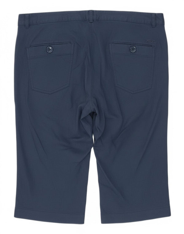 Pantaloni Capri Fila pentru femei UK 16 Large W36 L17 Bleumarin Poliamidă