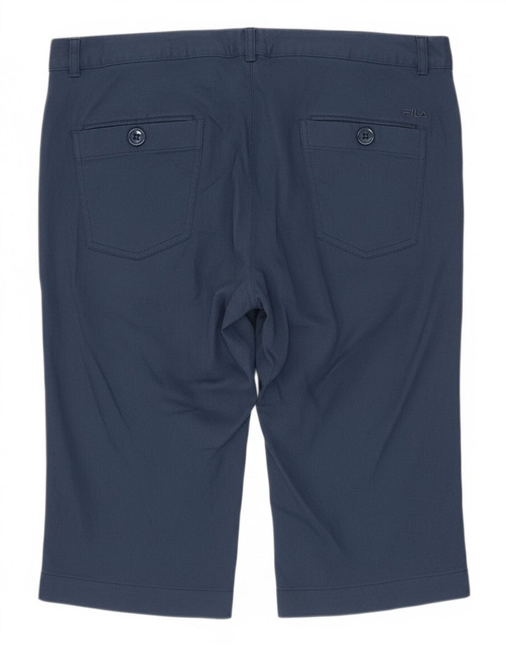 Pantaloni Capri Fila pentru femei UK 16 Large W36 L17 Bleumarin Poliamidă