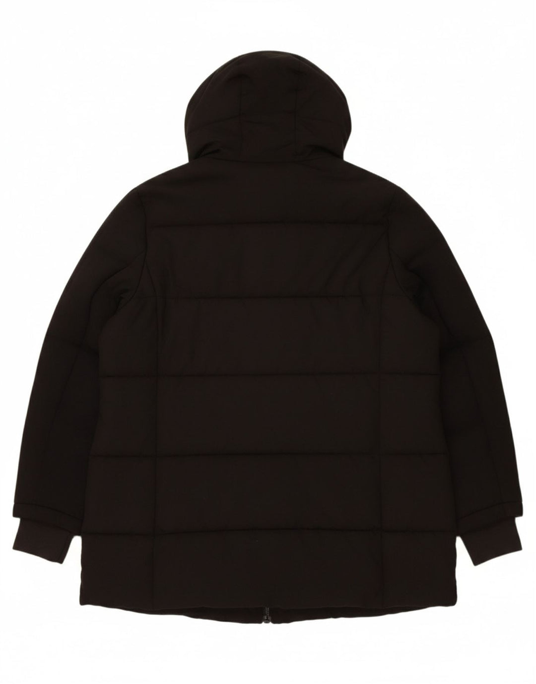MICHAEL KORS Womens Hooded Padded Jacket UK 18 XL Black Polyester