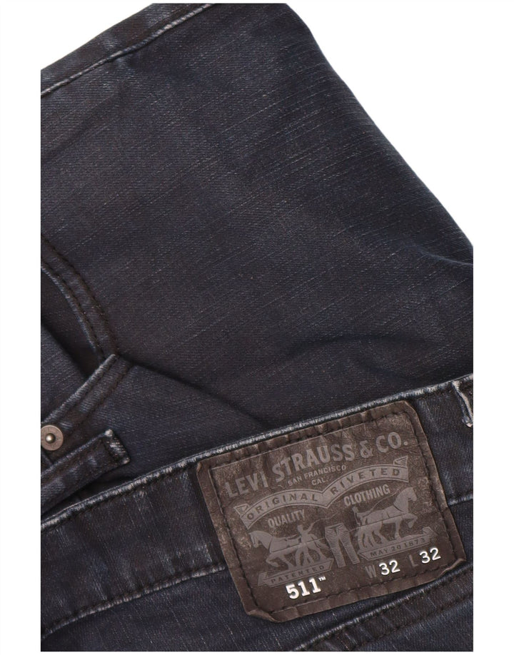 Blugi pentru bărbați Levi's 511 Slim W32 L32 Bumbac bleumarin
