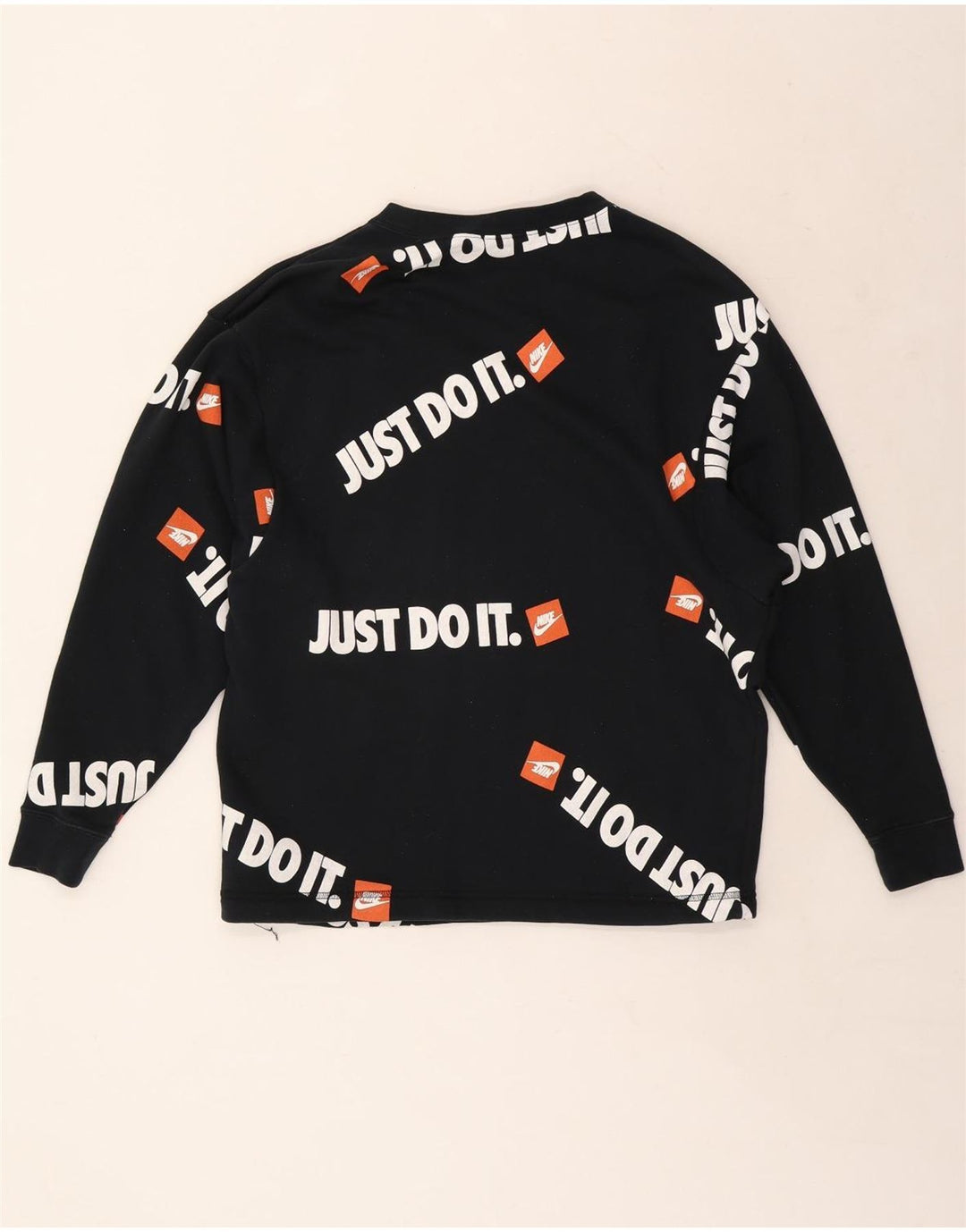 Hanorac grafic pentru bărbați NIKE Pulover mic din bumbac bleumarin