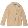 Jachetă de trening Sherpa ROXY pentru femei UK 10, bumbac alb, mic