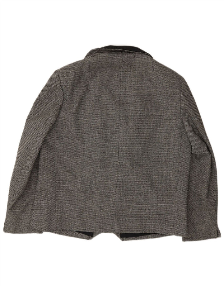 Sacou blazer pentru femei Erle ZF, cu două piepturi, UK 16, mare, gri, picior de găin