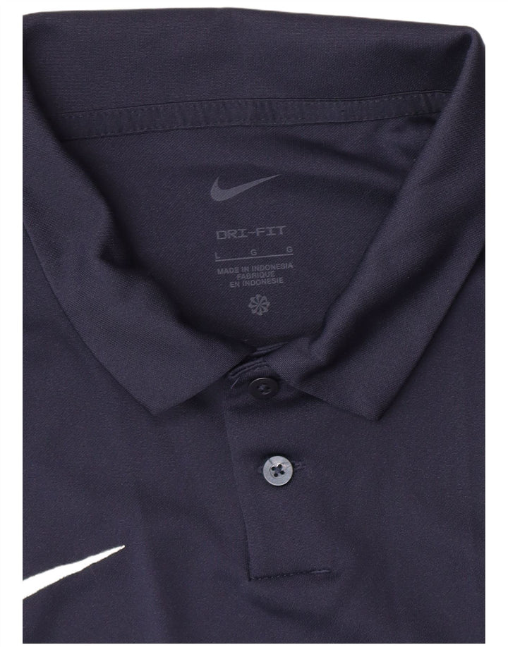 Tricou polo Nike Dri Fit pentru bărbați, mare, bleumarin