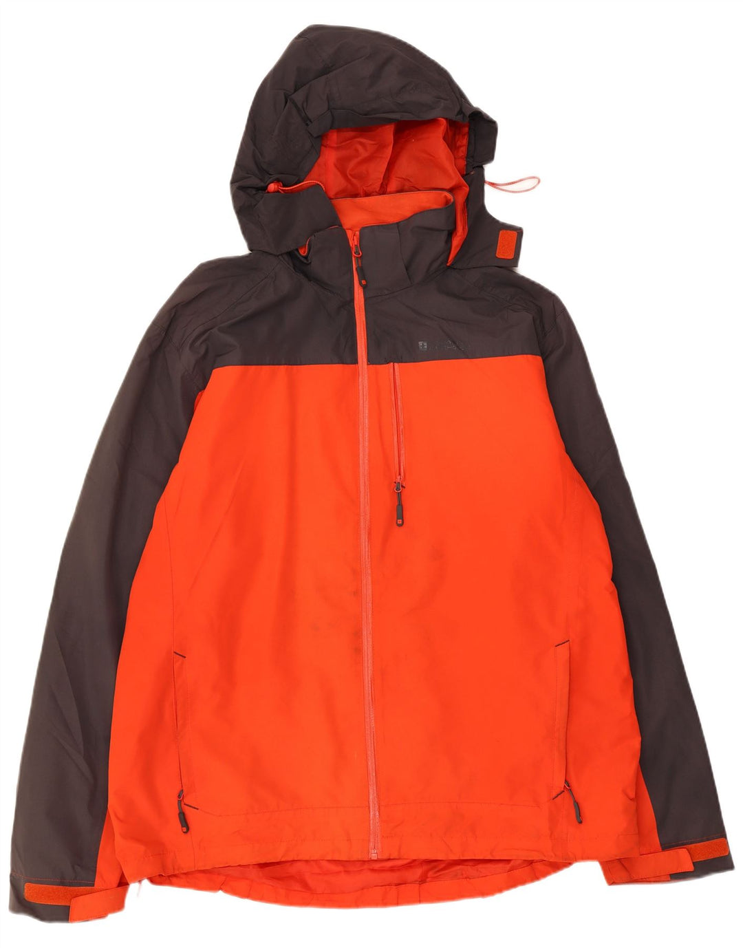 MOUNTAIN WAREHOUSE Jachetă de ploaie cu glugă pentru bărbați UK 42 XL Orange Colorblock