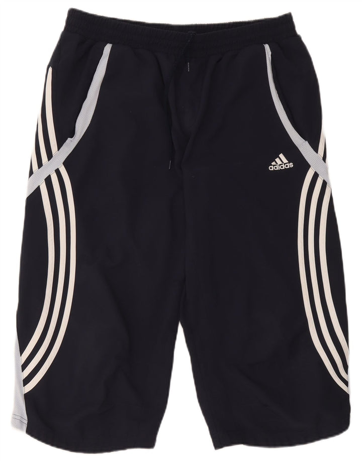 Pantaloni scurți sport Bermude Adidas pentru bărbați, mari, bleumarin, poliester color bloc
