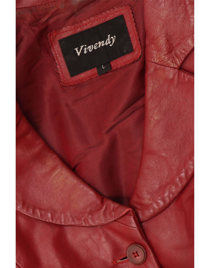Jachetă Viventy pentru femei Crop 2 Button Blazer UK 14 Mare Bordeaux
