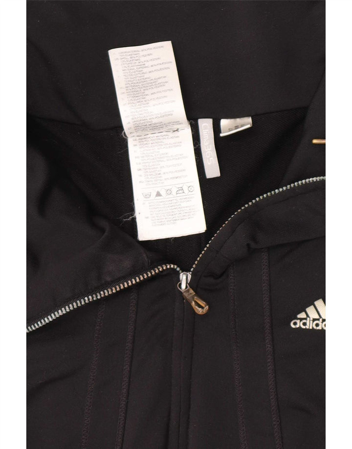 Jachetă de top pentru trening Adidas Clima 365 pentru femei UK 14 Poliester mediu negru
