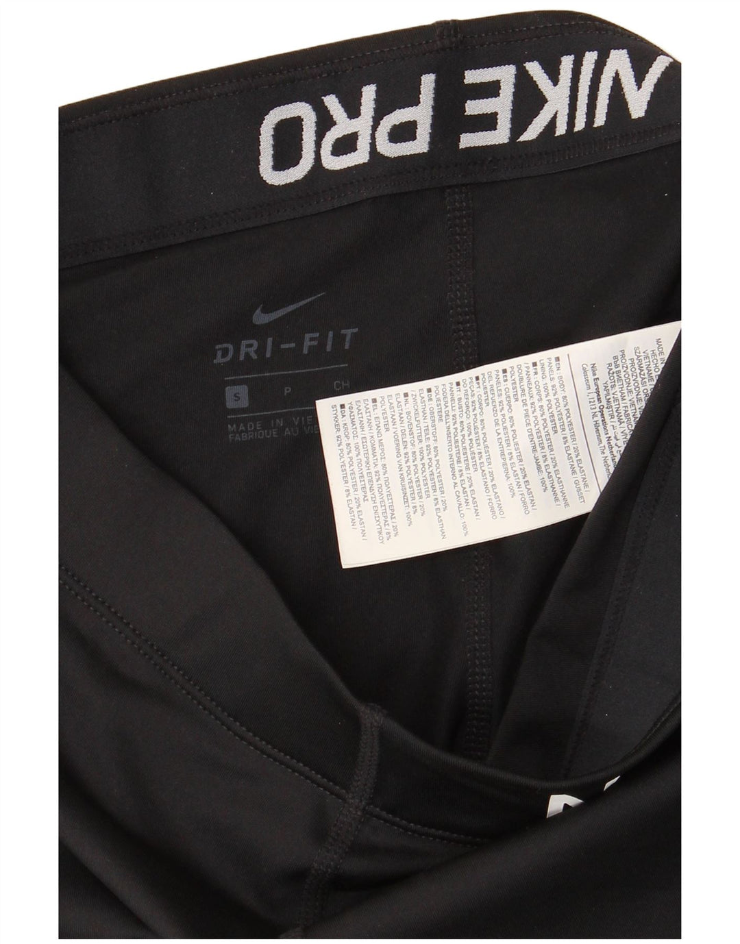 Leggings Nike Dri Fit Graphic pentru femei UK 8 Small Negru Poliester