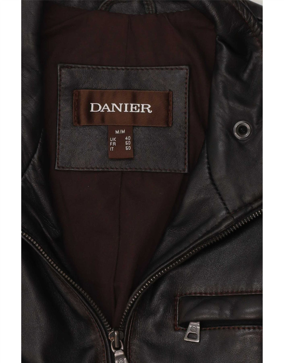 Jachetă de piele pentru bărbați Danier UK 40 Large Black