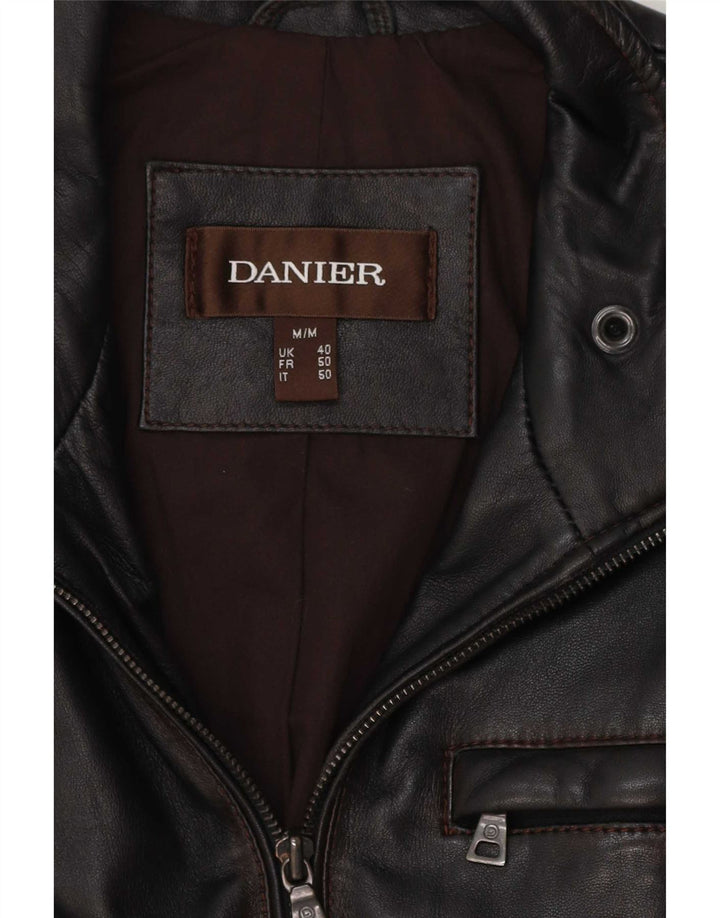 Jachetă de piele pentru bărbați Danier UK 40 Large Black
