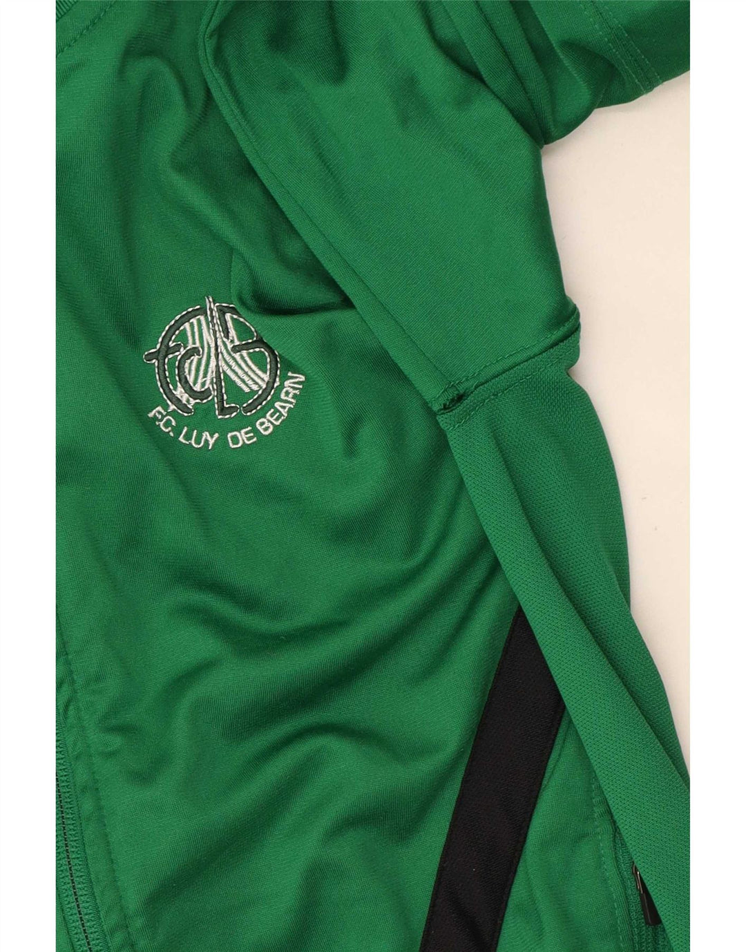 Jachetă de top pentru trening Nike Dri Fit pentru băieți 10-11 ani, verde mediu, color block