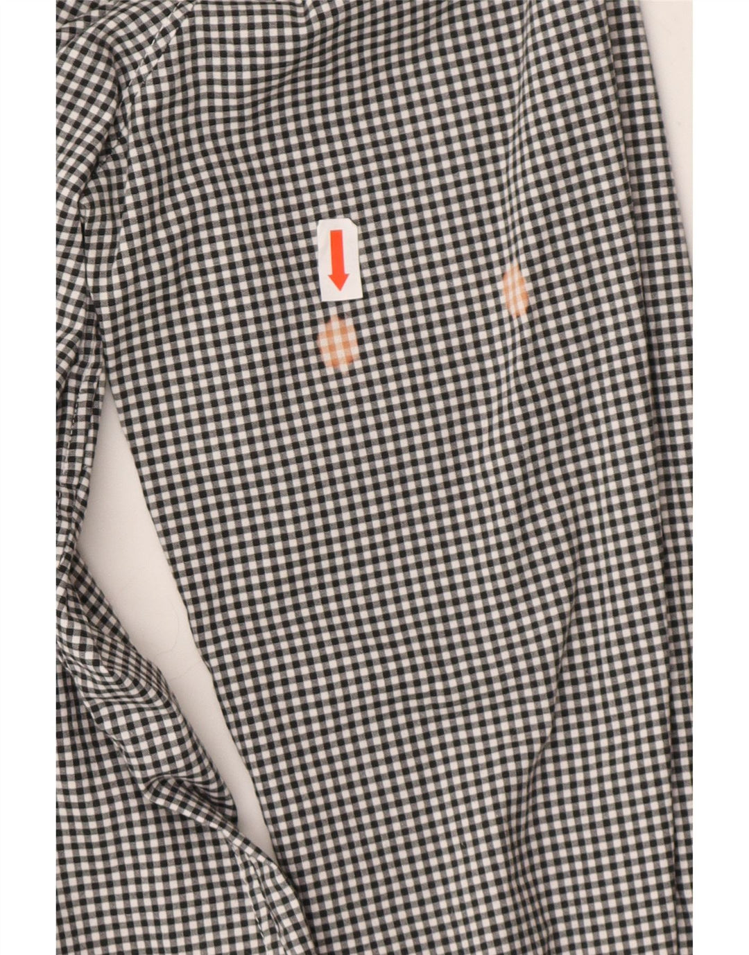 TOMMY HILFIGER Womens Shirt UK 10 Small Black Check Cotton Vintage Tommy Hilfiger and Second-Hand Tommy Hilfiger from Messina Hembry 