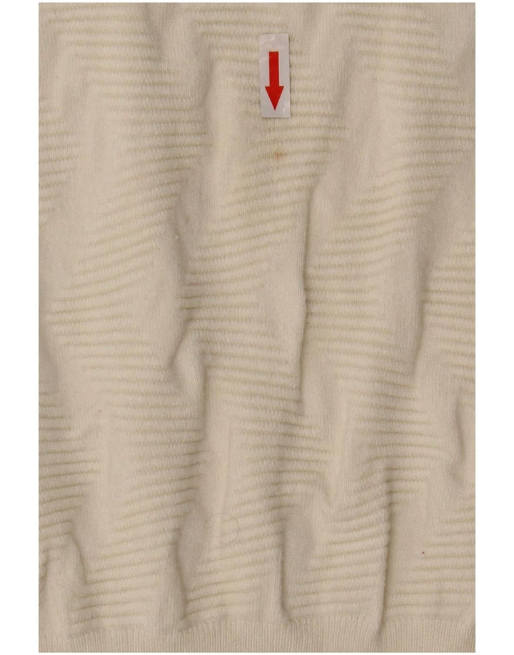 Pulover pentru femei Marks & Spencer cu gâtul cu barca UK 12 Medium Off White