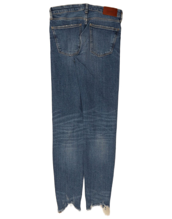 Blugi skinny dama Zara EU 36 XS W26 L27 Albastru Bumbac