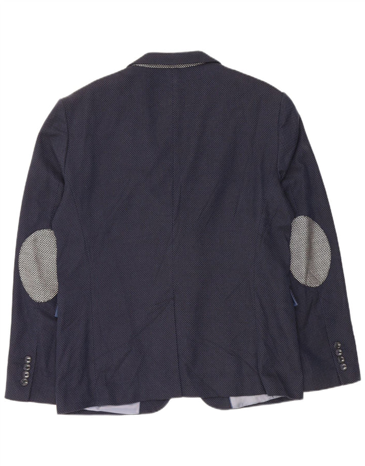 Blazer pentru bărbați Zara cu 2 nasturi EU 52 Mare Bumbac bleumarin