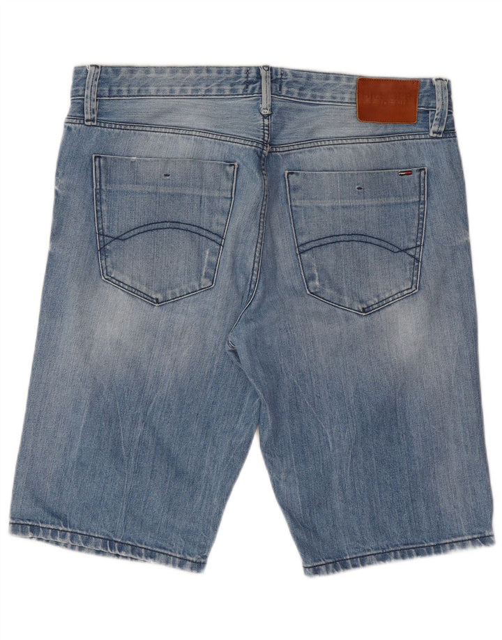 Pantaloni scurți din denim pentru bărbați Tommy Hilfiger W33, bumbac albastru mediu