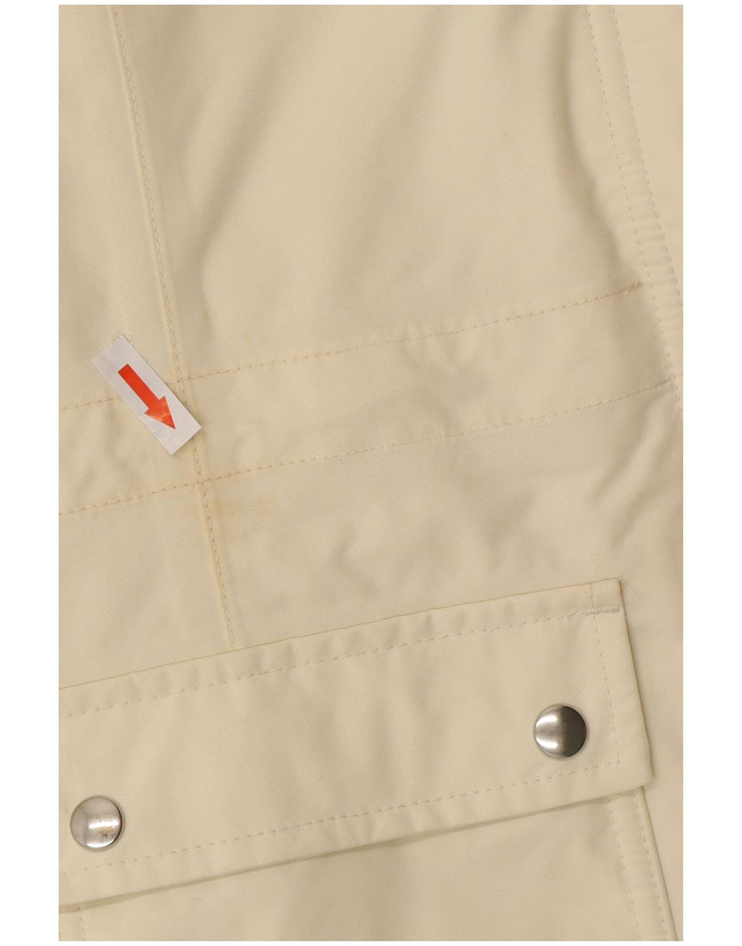 Jachetă Windbreaker supradimensionată pentru femei Lands End UK 10 Small din nailon alb