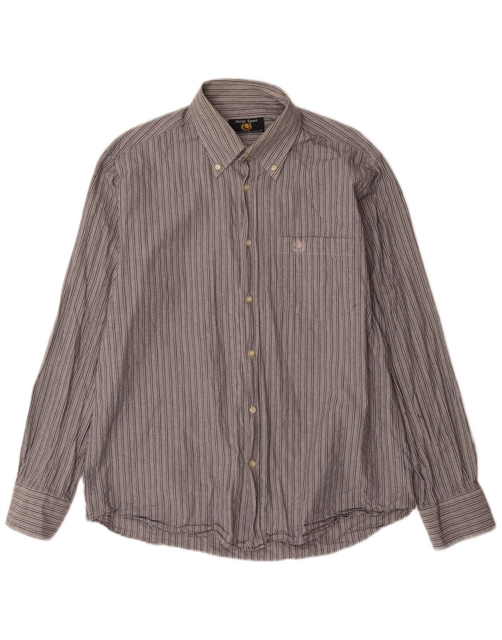 Cămașă bărbați ASCOT SPORTS din bumbac cu dungi gri mari