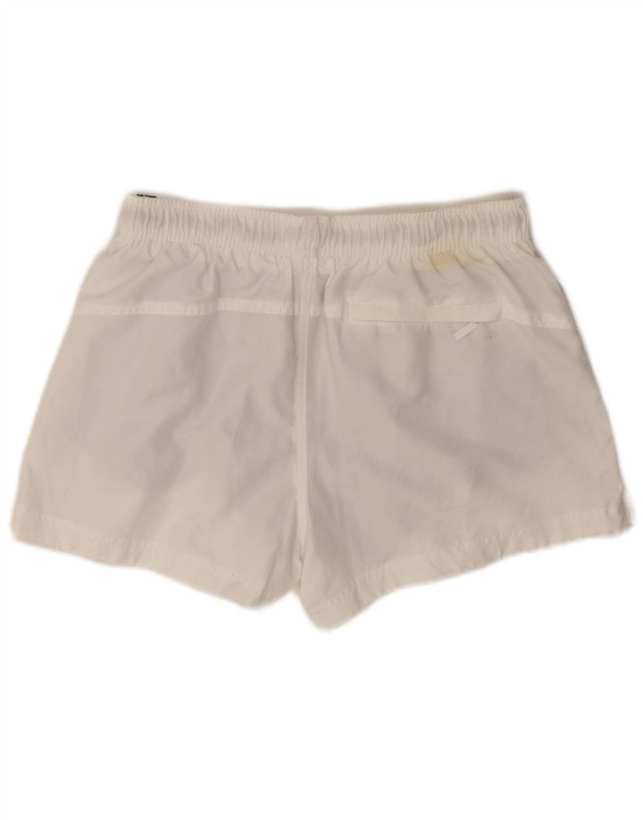 Pantaloni scurți de înot grafic Calvin Klein pentru bărbați, alb mediu, bloc de culoare