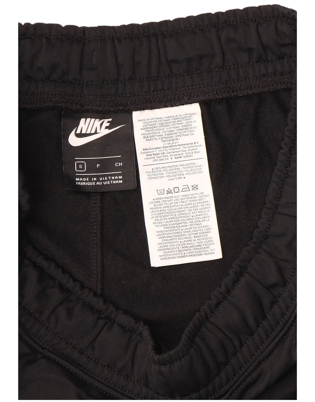 Pantaloni de trening pentru bărbați NIKE Pantaloni de jogging Mici, negru, poliester color bloc