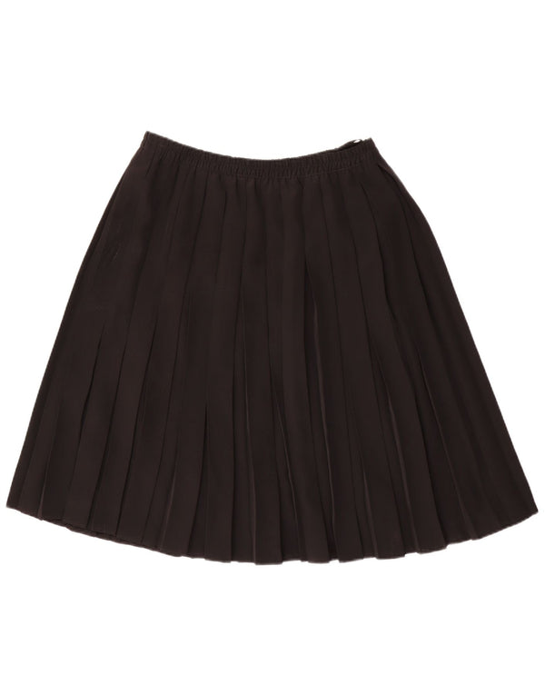 Fusta plisată vintage pentru femei EU 42 Large W34 Poliester negru