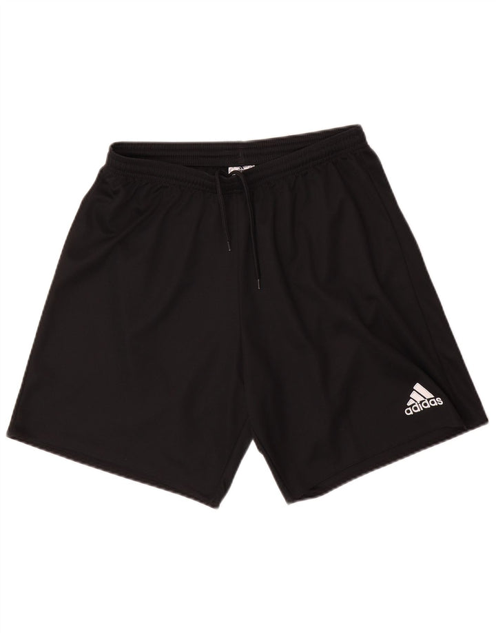Pantaloni scurți sport Adidas pentru bărbați, poliester mediu negru