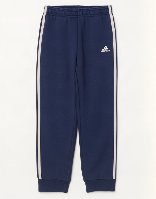 Pantaloni de trening Adidas Băieți Pantaloni de jogging 6-7 ani Bumbac bleumarin