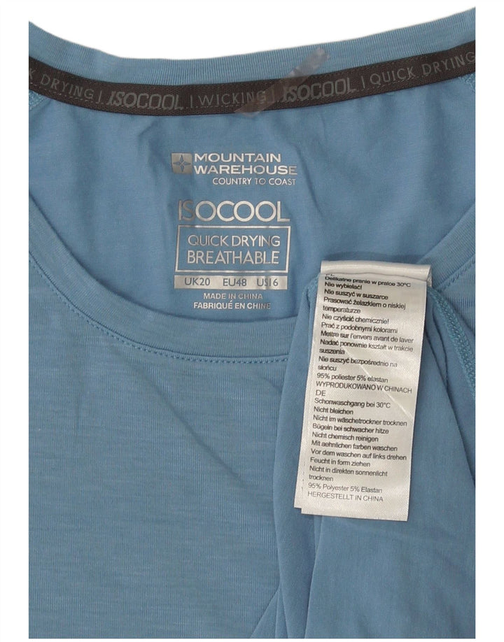 Tricou IsoCool pentru femei Mountain Warehouse, UK 20 2XL, poliester albastru