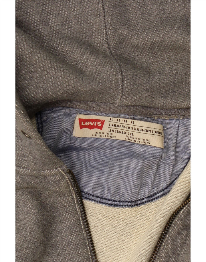 Pulover LEVI'S pentru bărbați, cu formă standard, cu fermoar, XL, gri