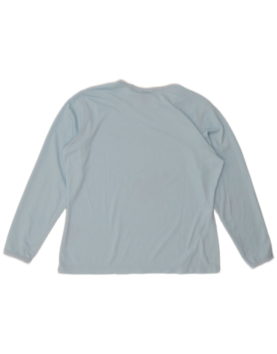 Top cu mânecă lungă NIKE Dri Fit pentru femei US 12/14, mare, albastru, poliester