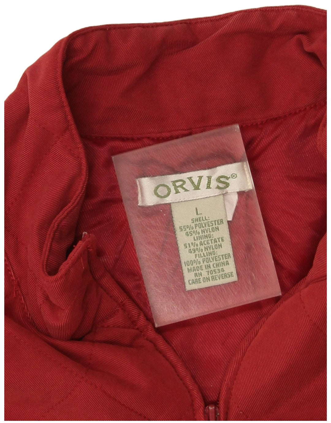 Orvis Gilet matlasat pentru femei UK 16, mare, roșu, poliester